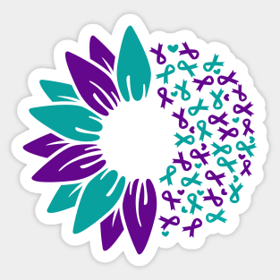 Suicide Awareness Sunflower Sticker